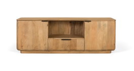 GINER Y COLOMER Meuble TV en bois de manguier naturel